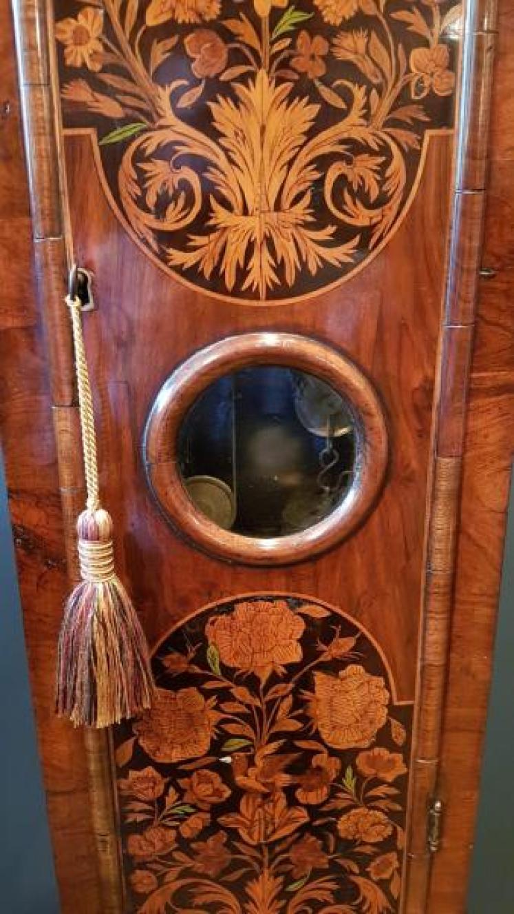 Superb George I Walnut & Marquetry Longcase Clock - Image 5