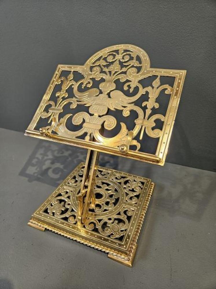 Victorian Brass Book Easel - Image 1