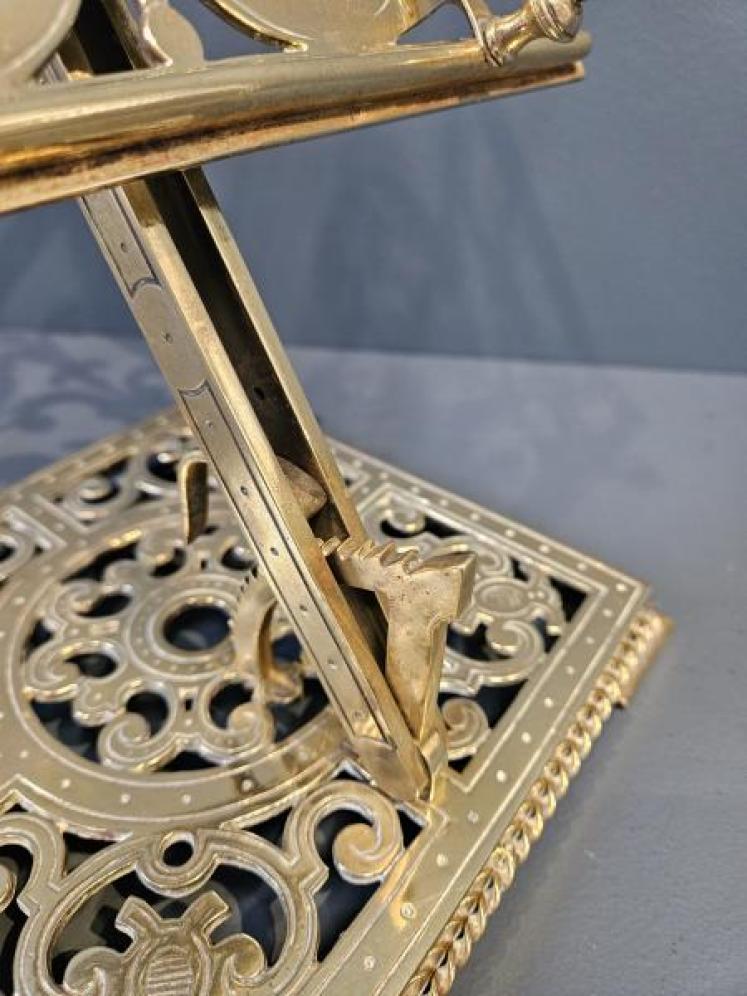 Victorian Brass Book Easel - Image 2