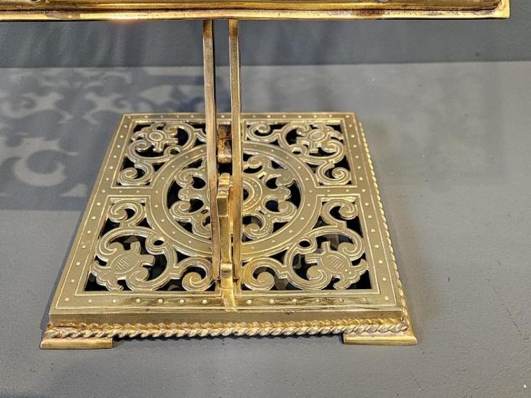 Victorian Brass Book Easel - Image 3