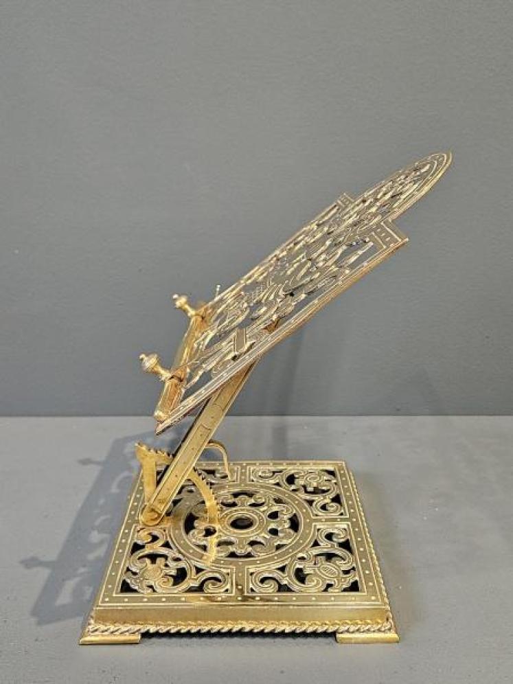 Victorian Brass Book Easel - Image 7