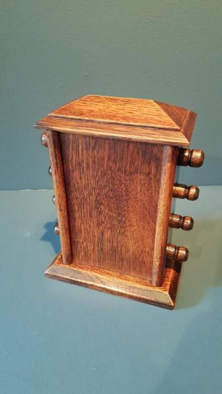 Antique Edwardian Oak Perpetual Desk Calendar - Image 3