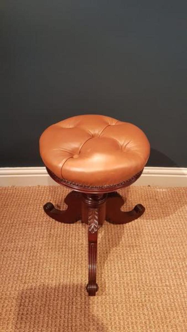 William IV Mahogany Stool - Image 2