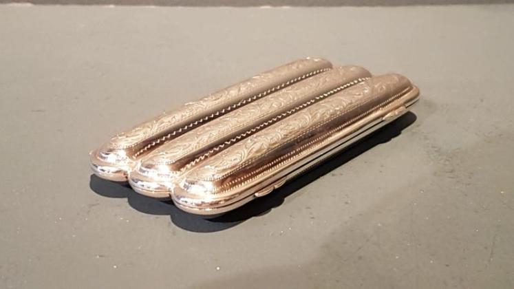Victorian Engraved Silver Cigar Case - Image 2