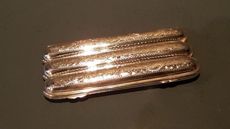 Victorian Engraved Silver Cigar Case - Image 4