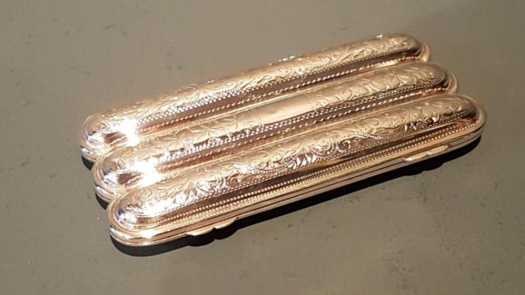 Victorian Engraved Silver Cigar Case - Image 5