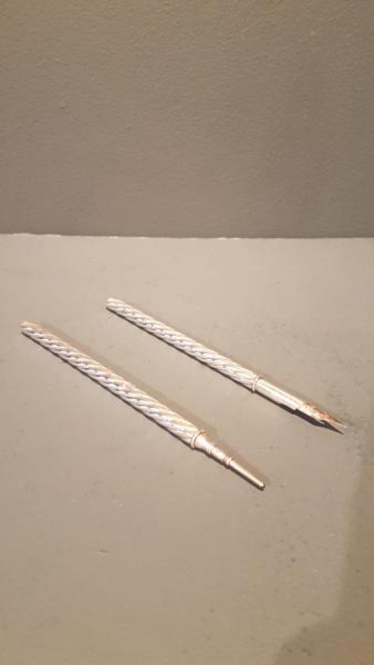 Victorian Silver Pencil and Matching Pen - Image 1