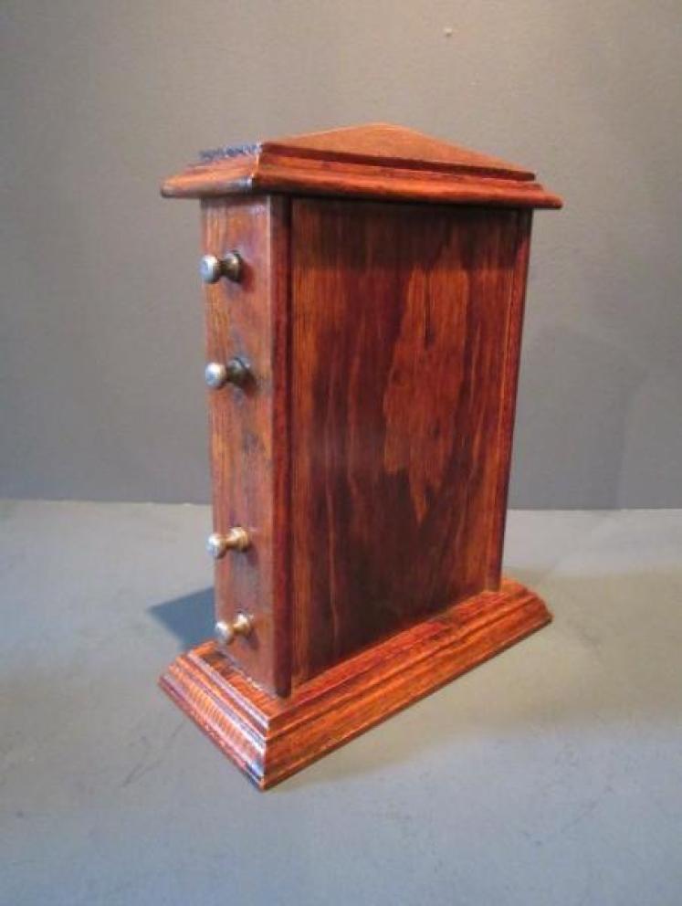 Large Victorian Solid Oak Perpetual Desk Calendar - Image 4