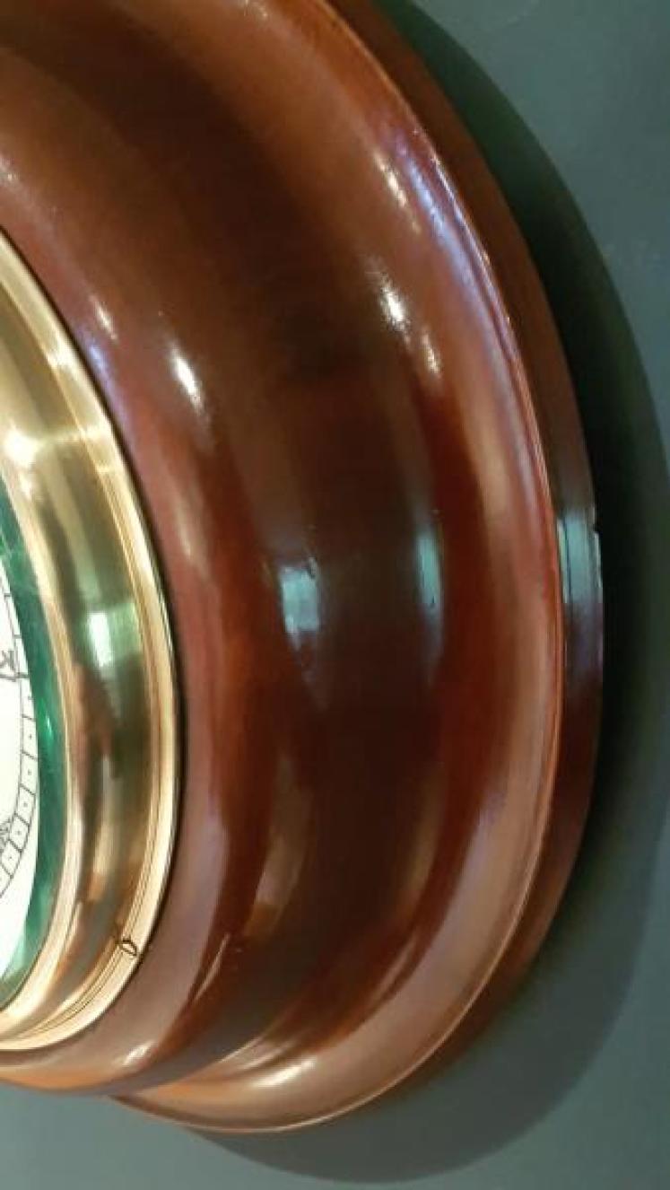 Large Victorian Polished Mahogany Barometer - Image 3