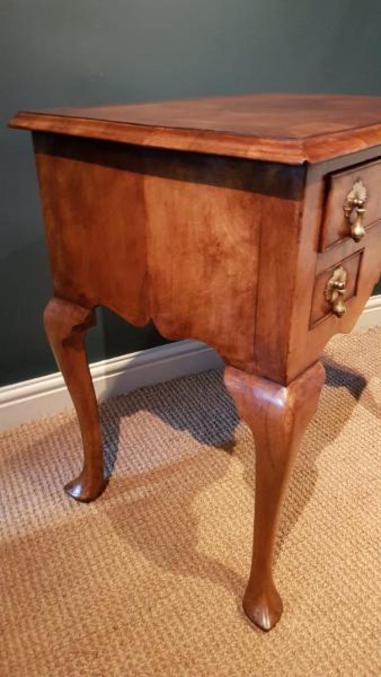 Superb George I Style Walnut Low Boy - Image 4