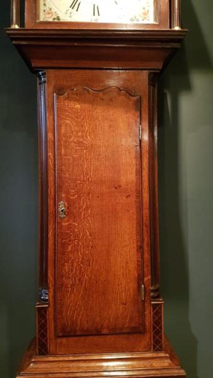 Fine Quality George III Oak 8 Day Longcase Clock - Image 4