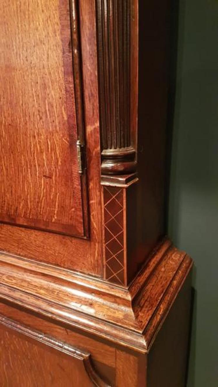 Fine Quality George III Oak 8 Day Longcase Clock - Image 6
