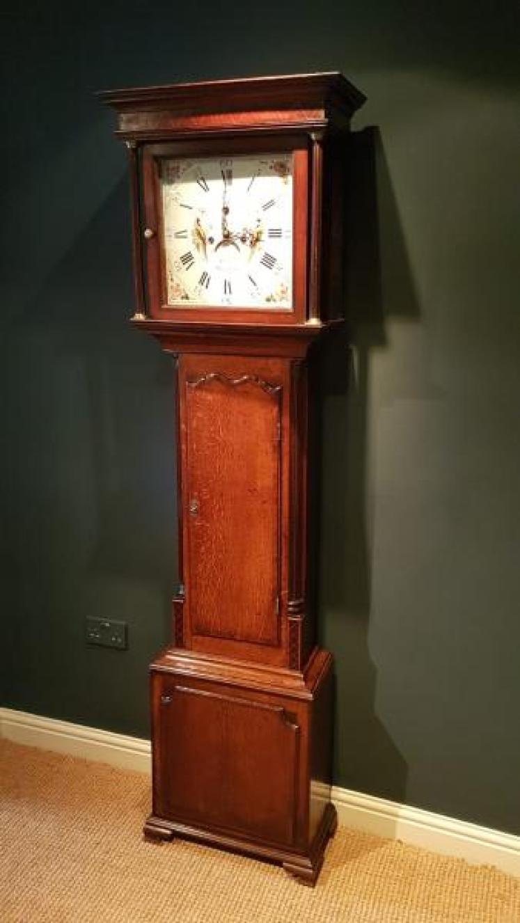 Fine Quality George III Oak 8 Day Longcase Clock - Image 7