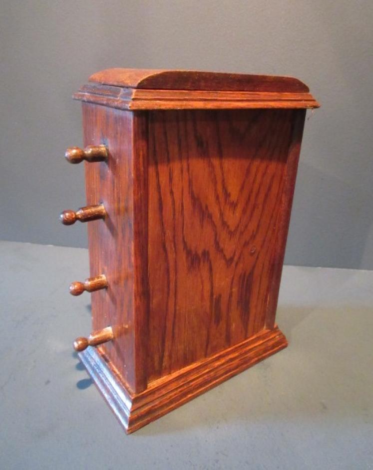 Late Victorian Solid Oak Perpetual Desk Calendar - Image 5