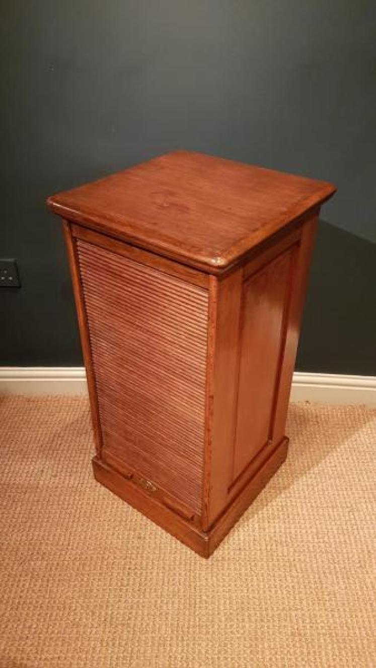 Antique Oak Maples of London Filing Cabinet - Image 2
