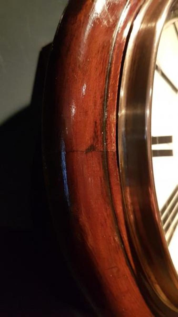 Late Victorian Mahogany English Dial Clock - Image 5