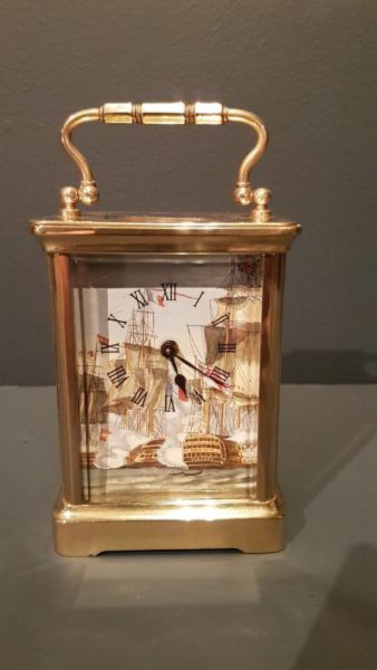 Victorian Carriage Clock With Enamelled Dial - Image 1