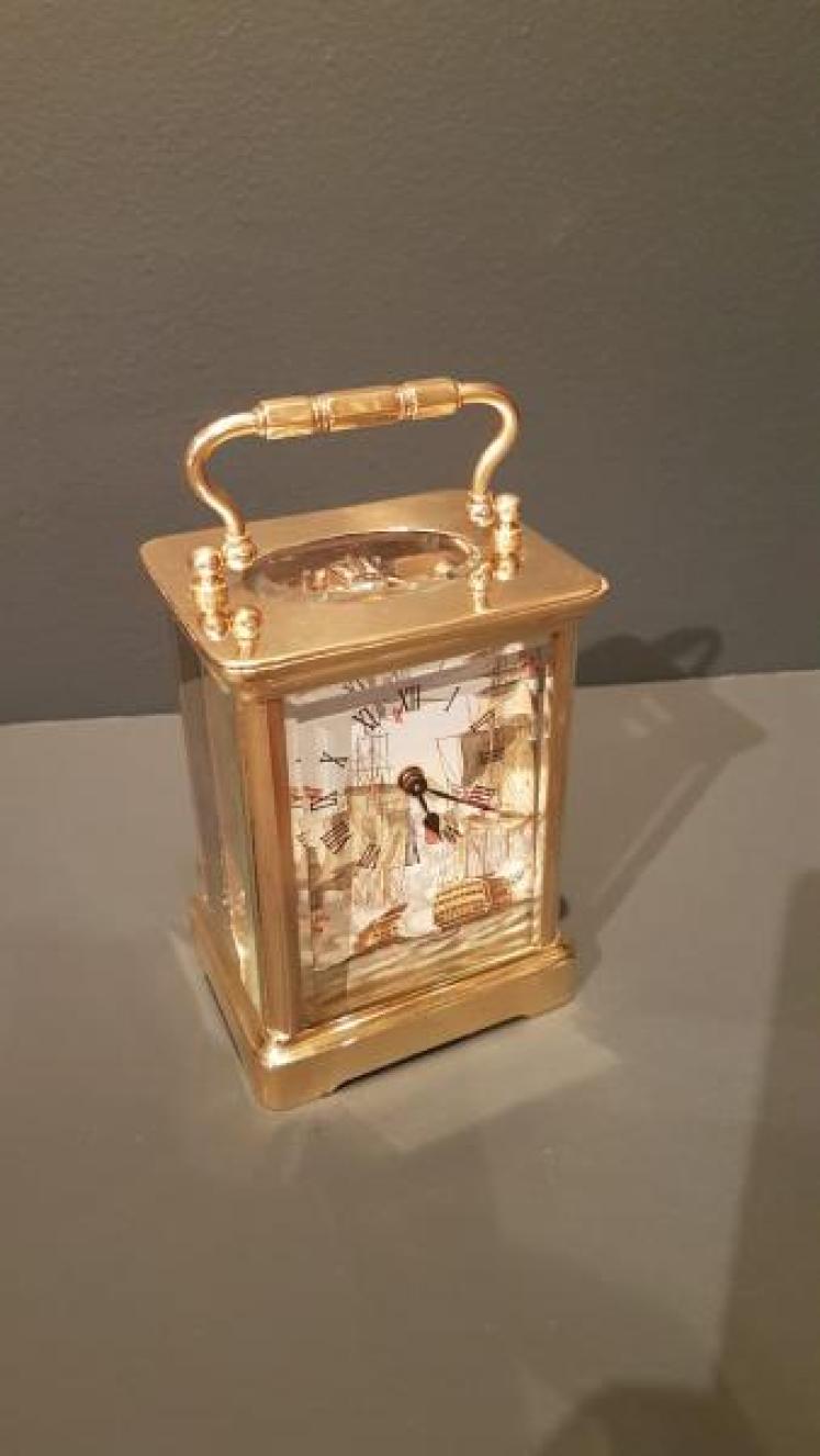 Victorian Carriage Clock With Enamelled Dial - Image 2