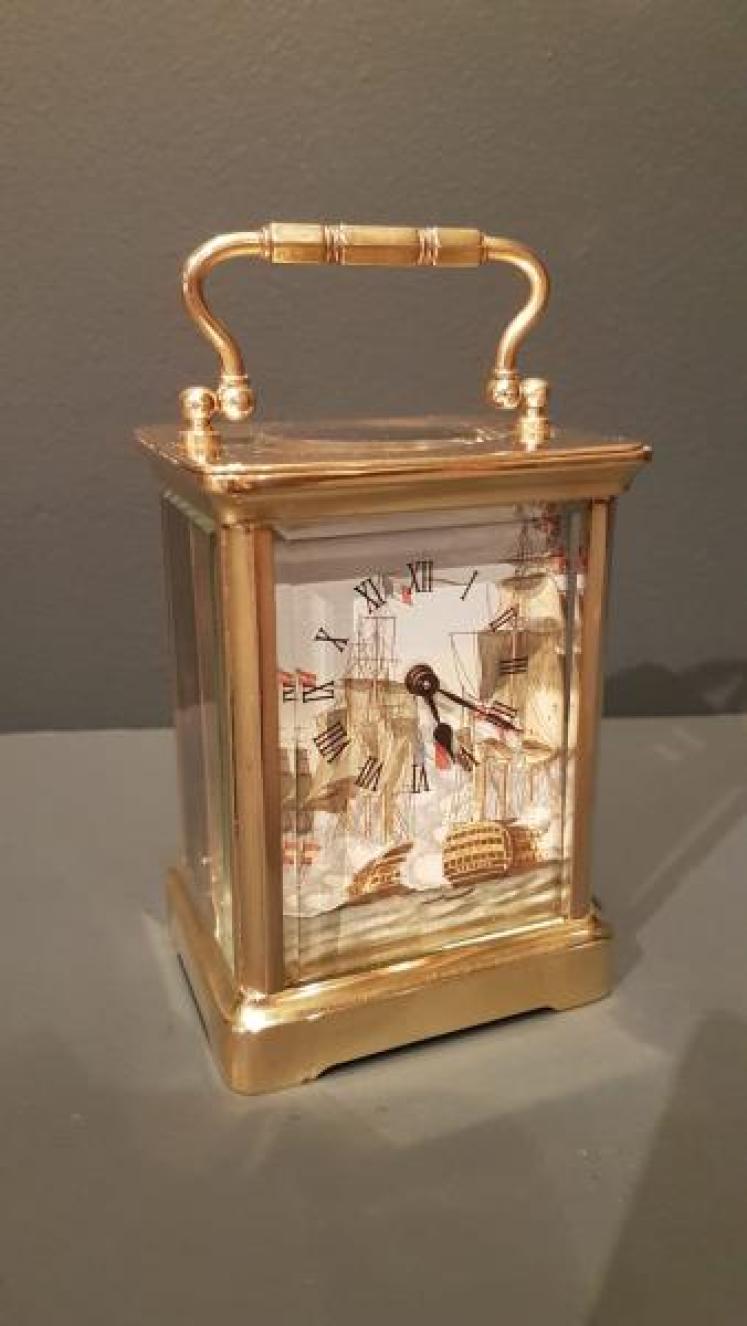 Victorian Carriage Clock With Enamelled Dial - Image 3