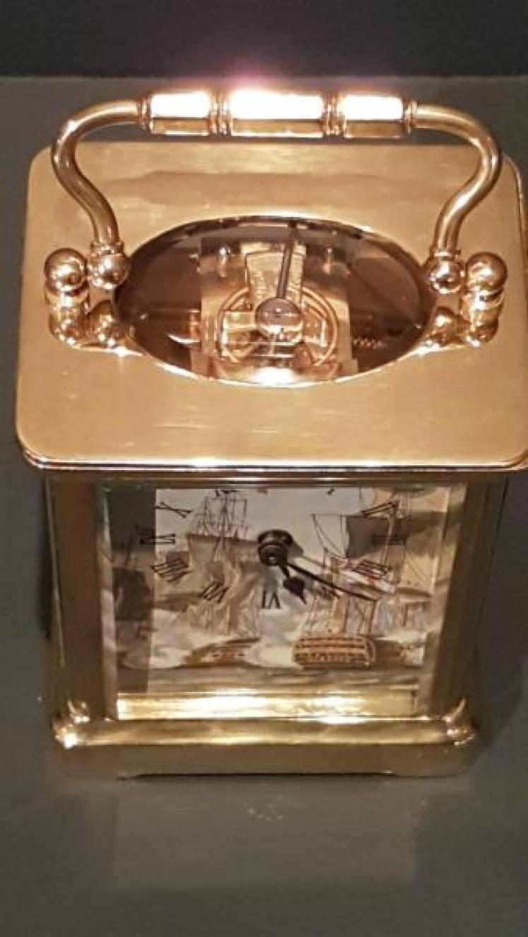 Victorian Carriage Clock With Enamelled Dial - Image 4