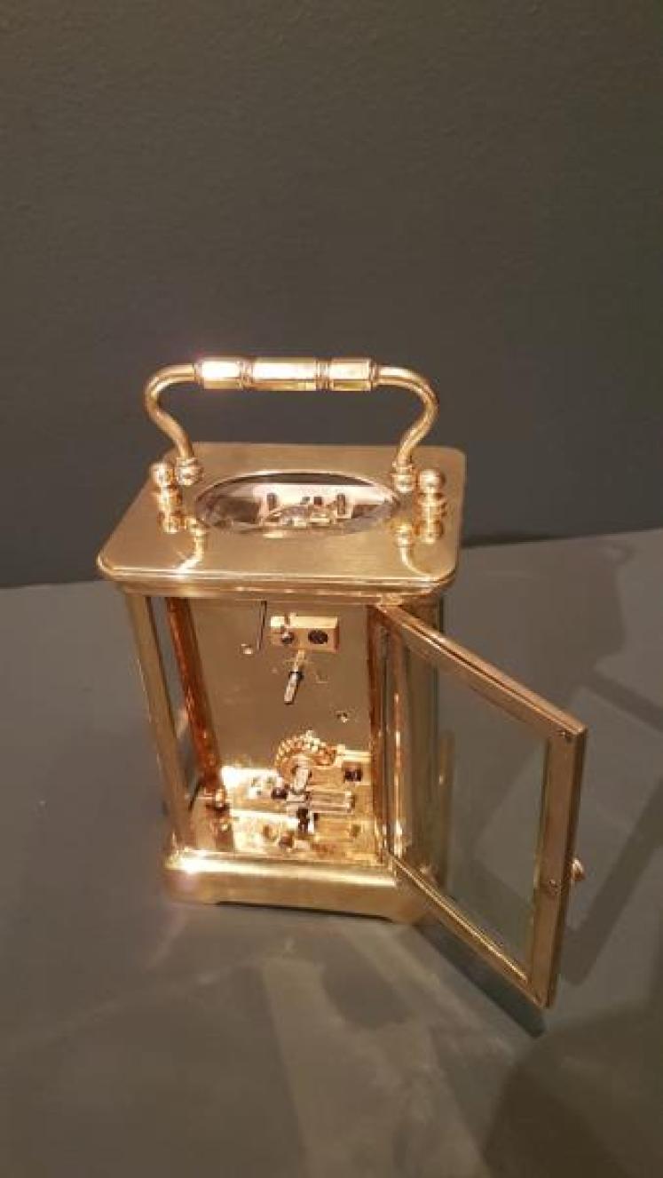 Victorian Carriage Clock With Enamelled Dial - Image 5