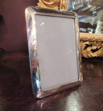 Large George V Period Silver Photo Frame
