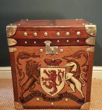 1920's Leather Trunk