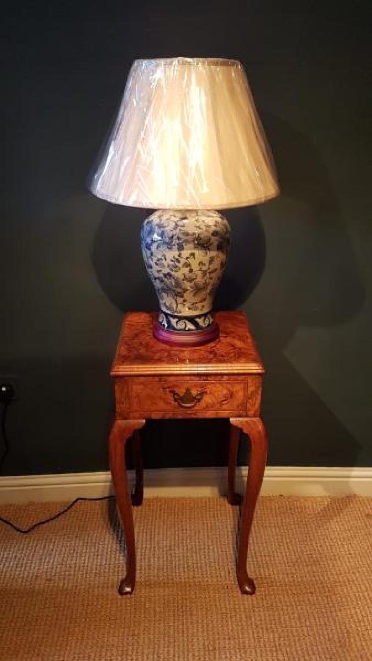 Antique Queen Anne Style Walnut Lamp Table - Image 7