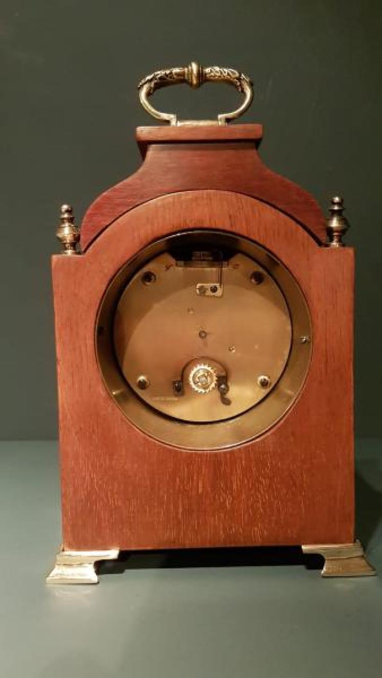 Fine Quality Edwardian Inlaid Mahogany Mantel Clock - Image 4