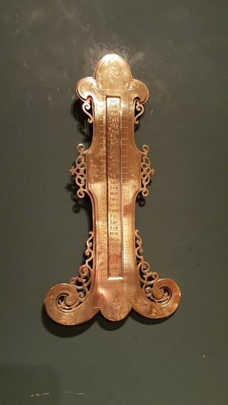 Victorian Brass Perpetual Calendar - Image 1