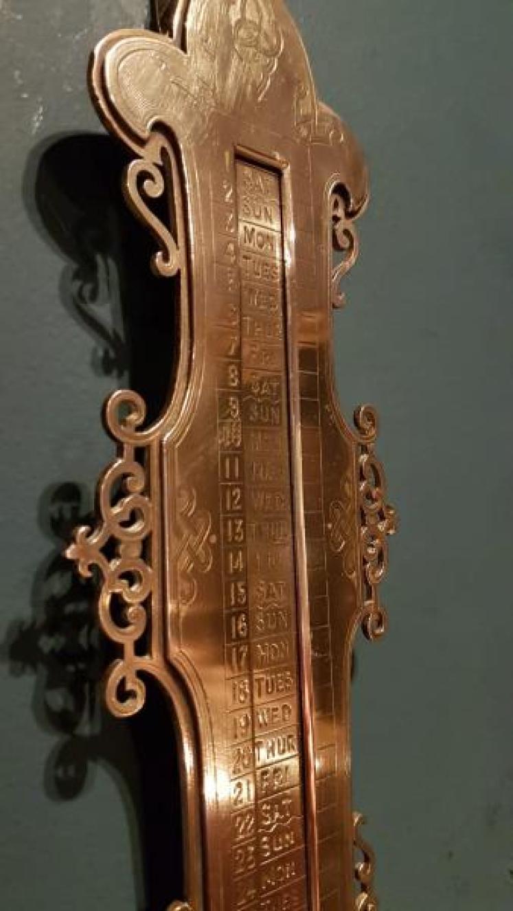 Victorian Brass Perpetual Calendar - Image 5