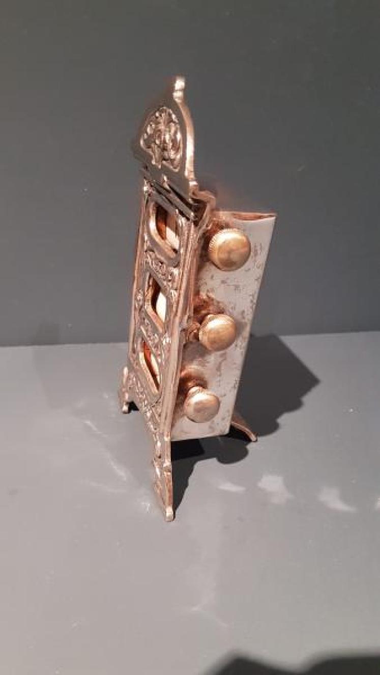 Victorian Silver Plated Perpetual Desk Calendar - Image 4