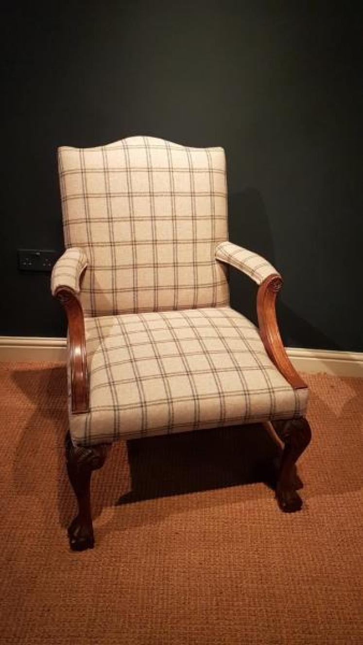 Matching Pair of Antique Gainsborough Chairs - Image 2
