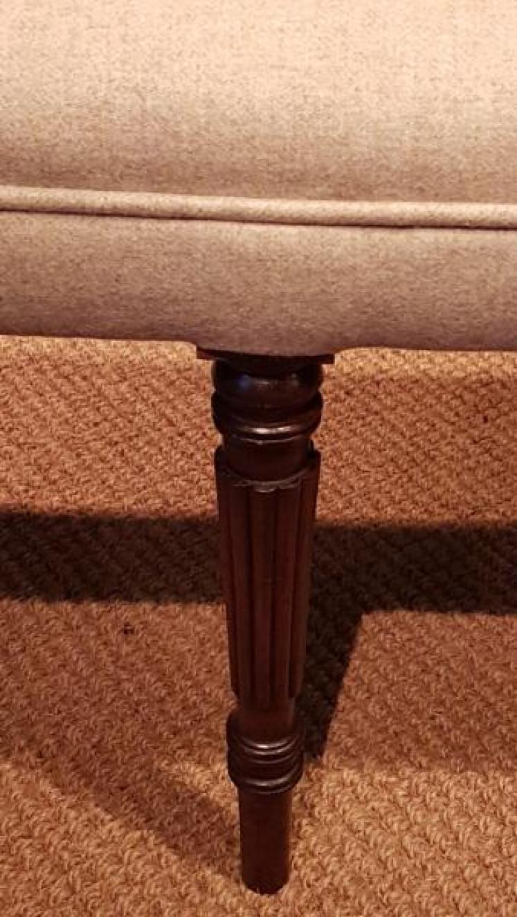 Victorian Rosewood Window Seat - Image 5