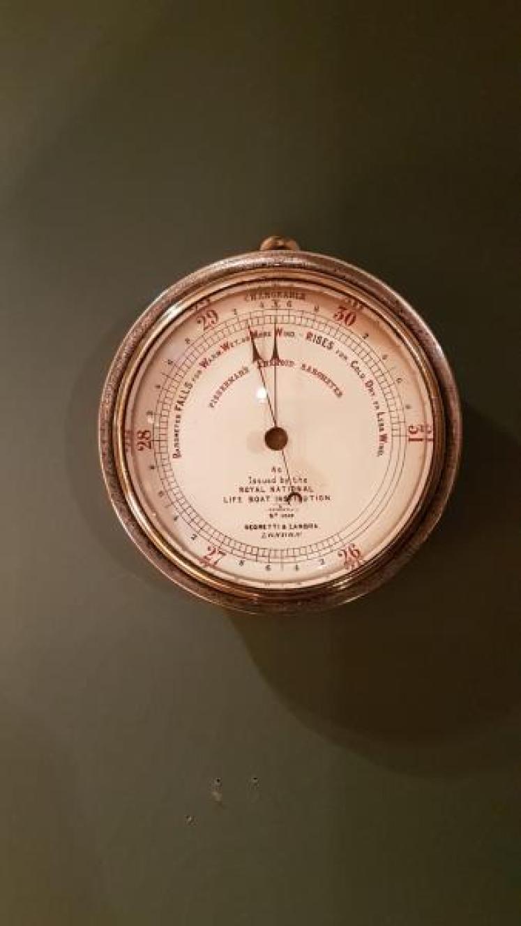 Antique Negretti and Zambra RNLI Marine Barometer - Image 1