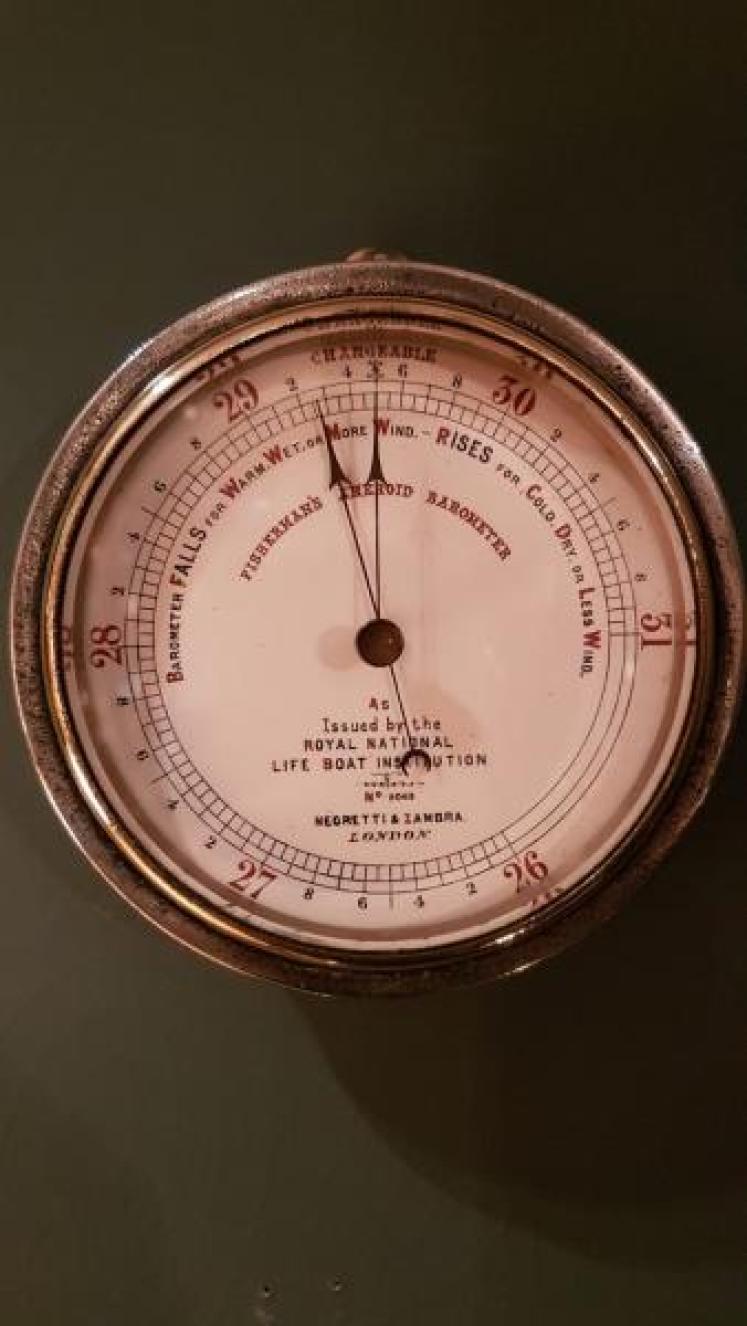 Antique Negretti and Zambra RNLI Marine Barometer - Image 2