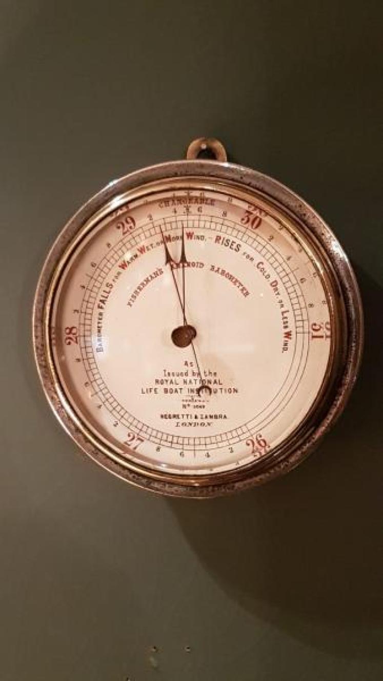 Antique Negretti and Zambra RNLI Marine Barometer - Image 7