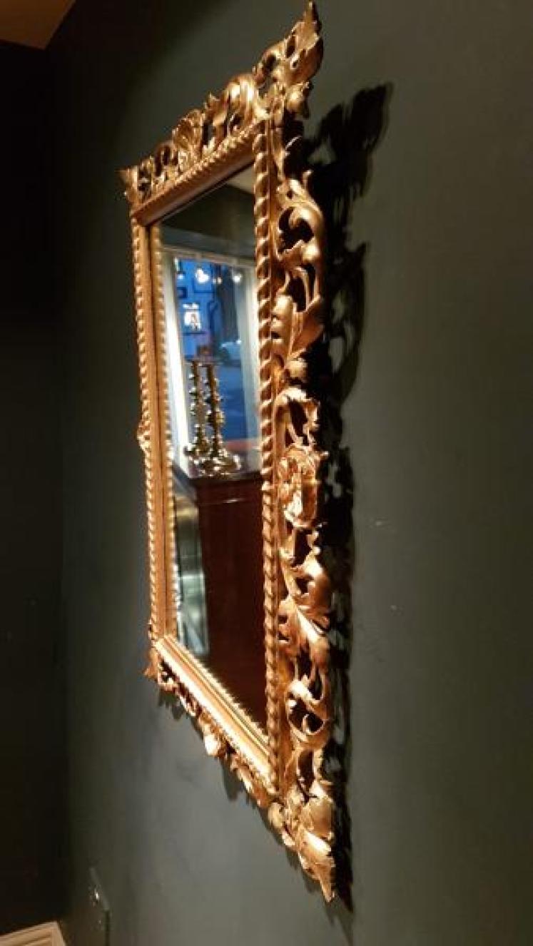 Victorian Timber Gilt Mirror - Image 4