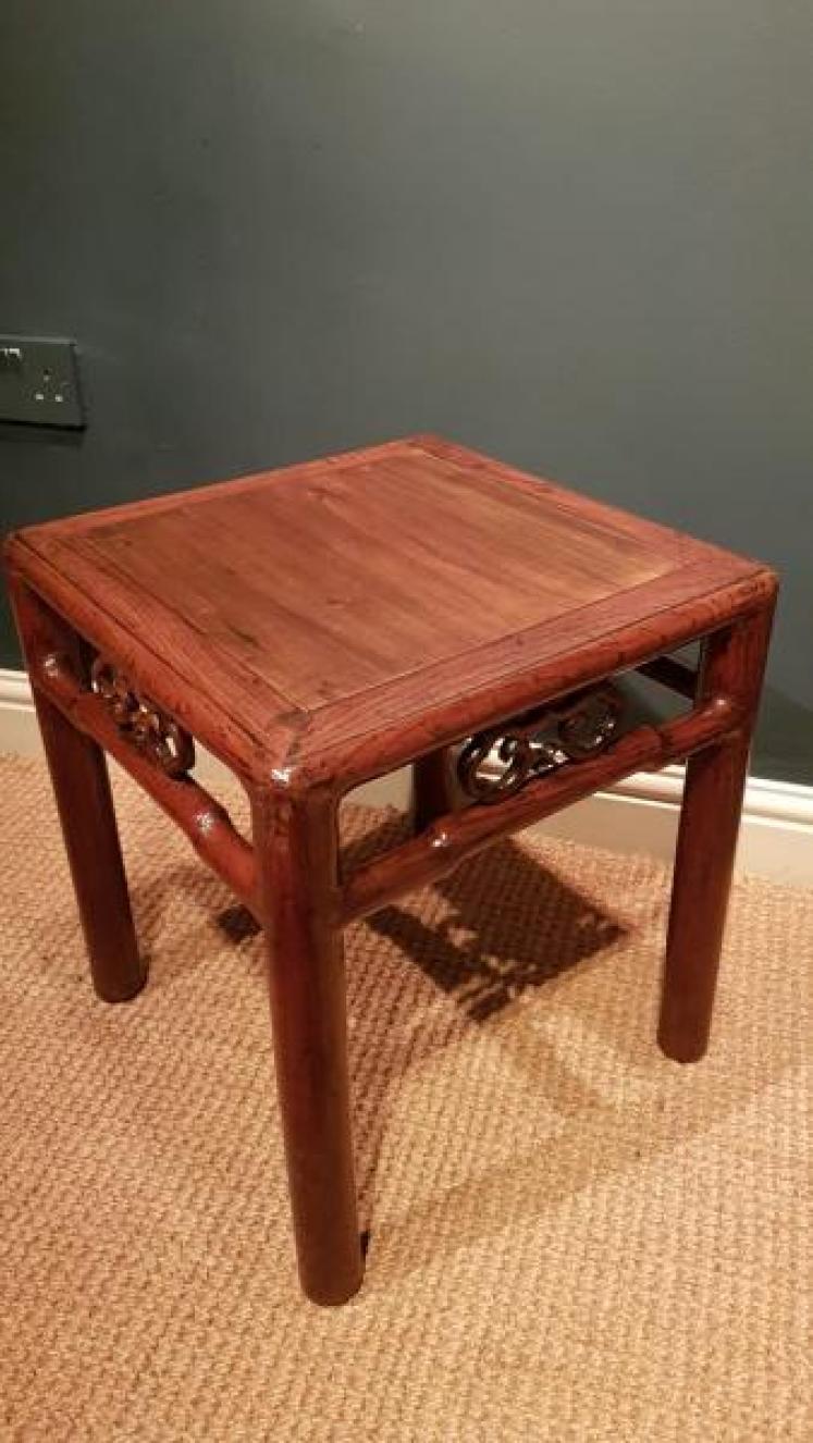 Matching Pair of Antique Rosewood Lamp Tables - Image 5