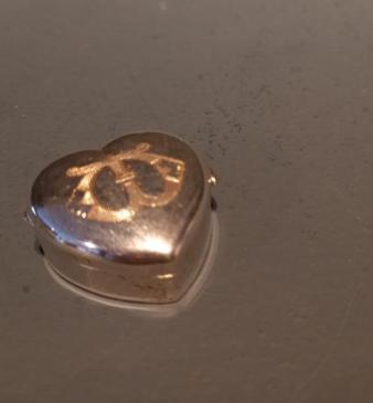 Edwardian Silver Heart Keepsake Trinket