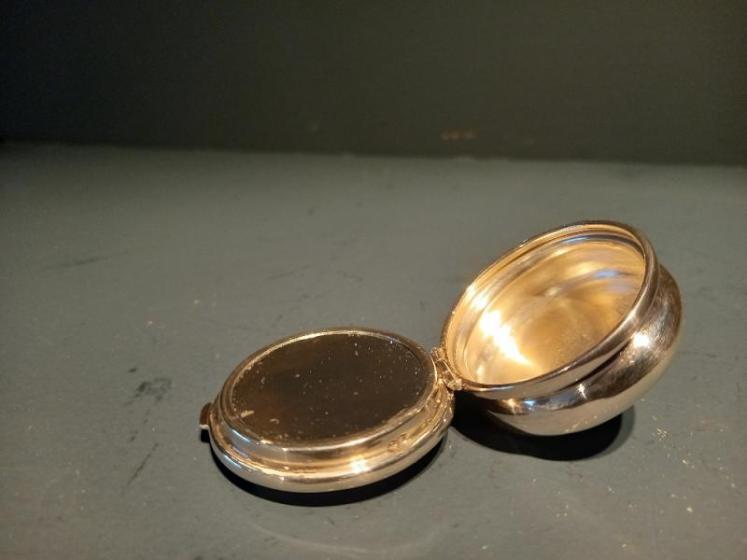 Immaculate George V Period Silver & Blue Enamel Trinket - Image 4