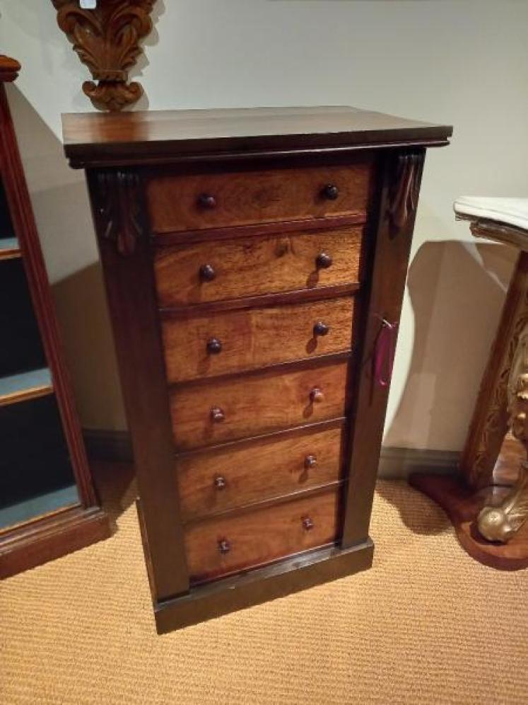 Early Victorian Rosewood Wellington Chest - Image 1