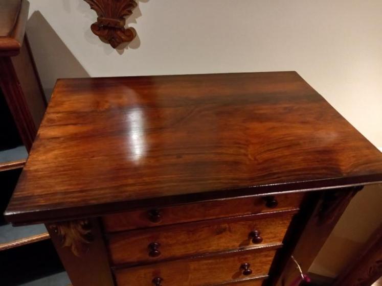Early Victorian Rosewood Wellington Chest - Image 2