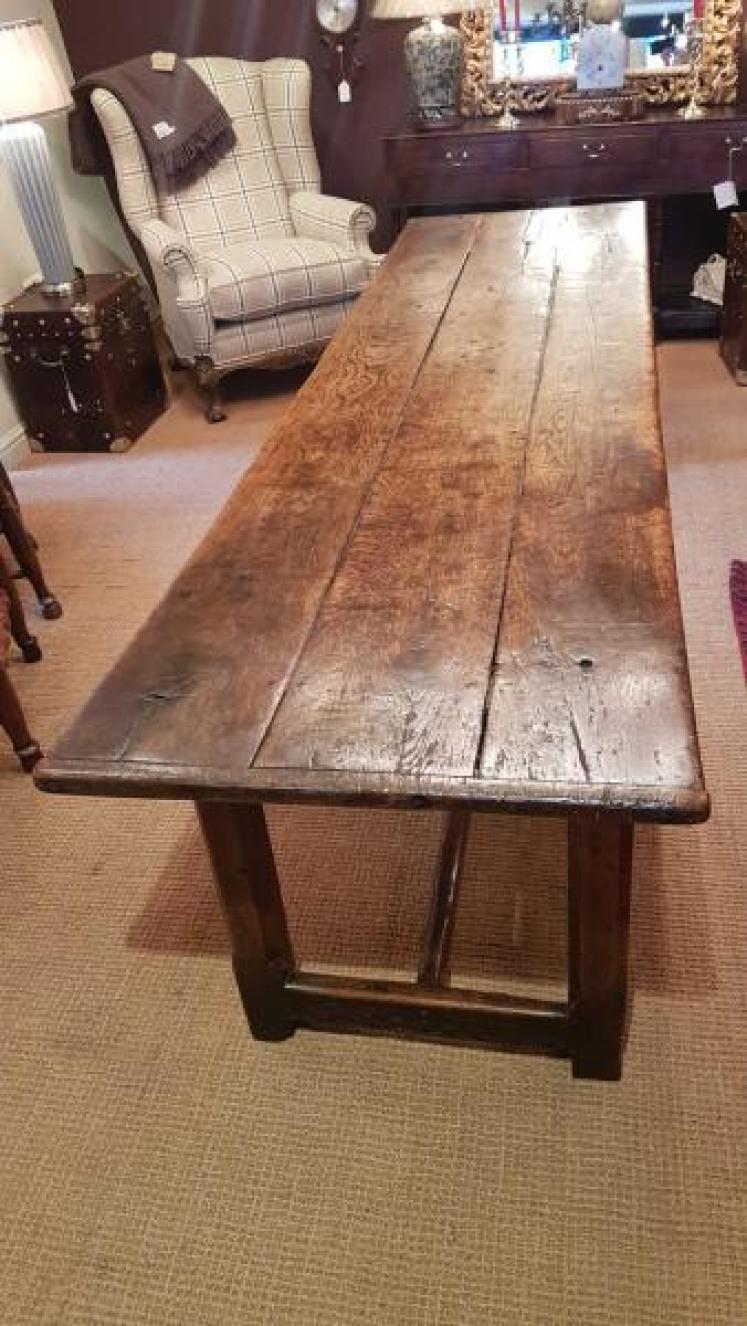 George II Oak Ten Seat Refectory Table  - Image 1