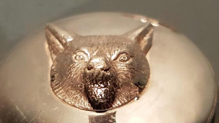 George V Silver Fox Head Pencil Sharpener - Image 3