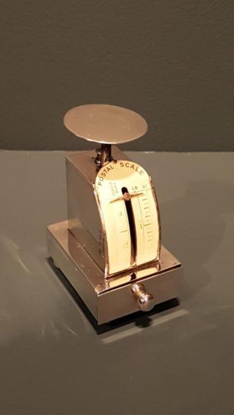Silver Postal Scales with Stamp Drawer - Image 1