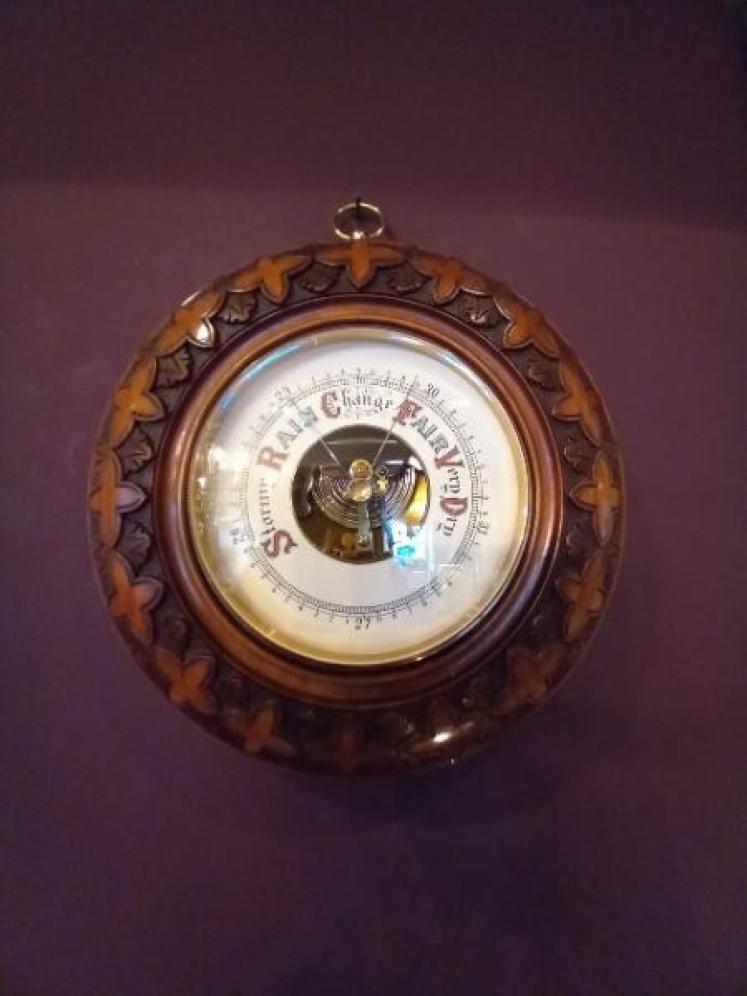 Superb Mid Victorian Walnut Skeletonised Barometer - Image 6