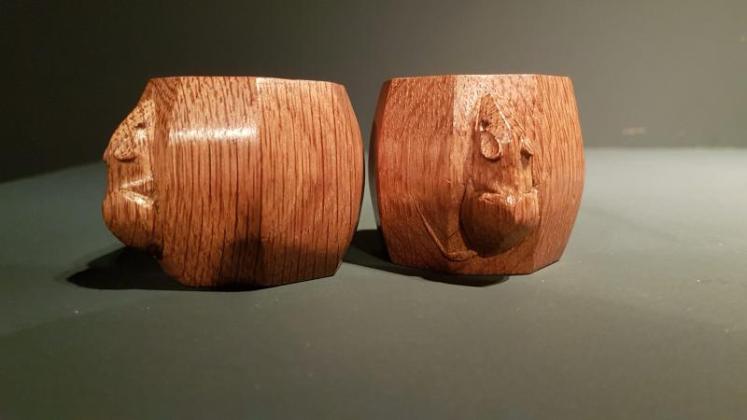 Matching Pair of Mouseman Napkin Rings - Image 2