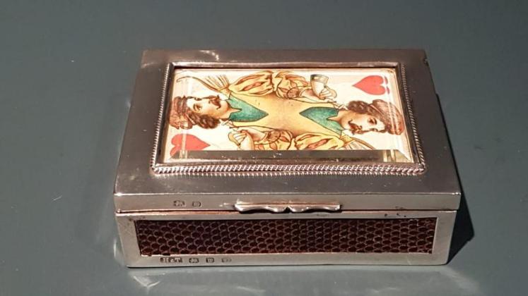 Fine Quality Victorian Silver Card Box  - Image 1