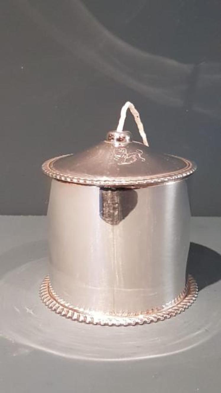 Edwardian Silver Country House String Canister  - Image 1